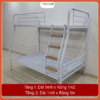 Giường tầng sắt lệch tầng ống tròn rộng 1m2