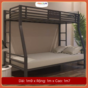 Giường sắt 2 tầng kiểu mới rộng 1m2/1m