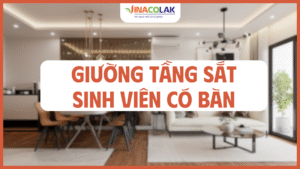 Thiết kế và kiểu dáng của giường tầng sắt sinh viên có bàn học